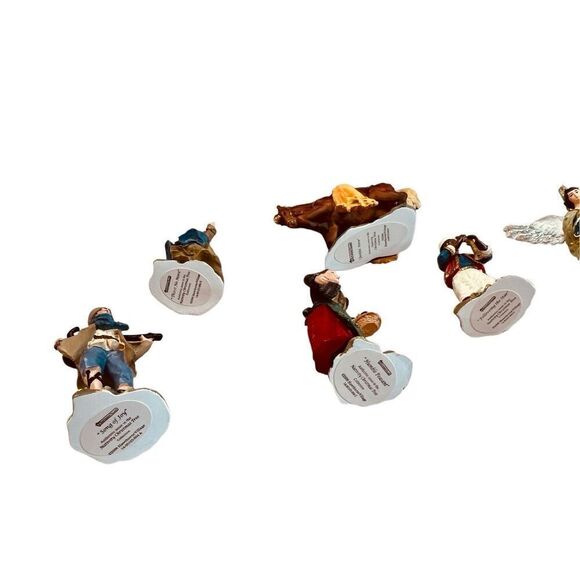Hawthorne Village 10 Miniature Christmas Ornaments Nativity Figurine Set A7606 - Picture 7 of 12